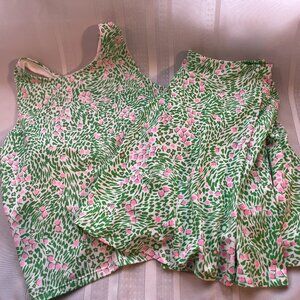 NWT Fabletics Flounce Skirt & Strappy Built in Bra Tank